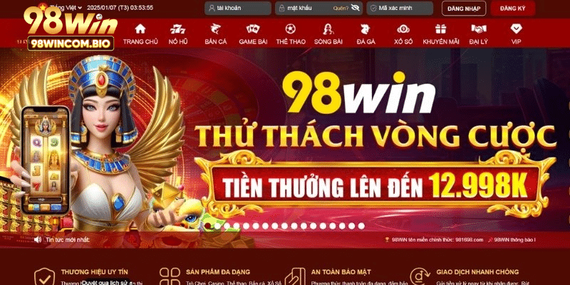 đăng nhập 98WIN